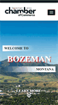 Mobile Screenshot of bozemanchamber.com