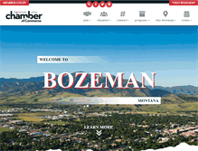 Tablet Screenshot of bozemanchamber.com
